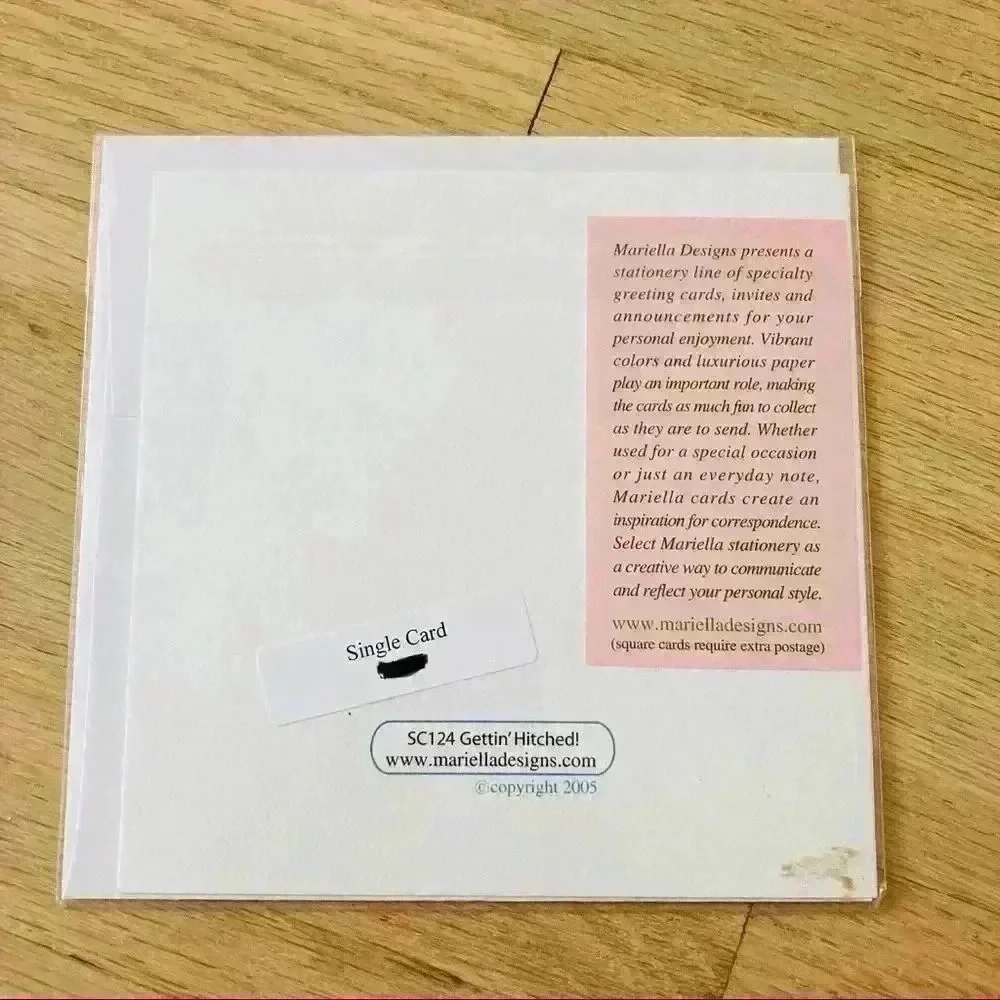 Congrats On Getting Hitched Wedding Card